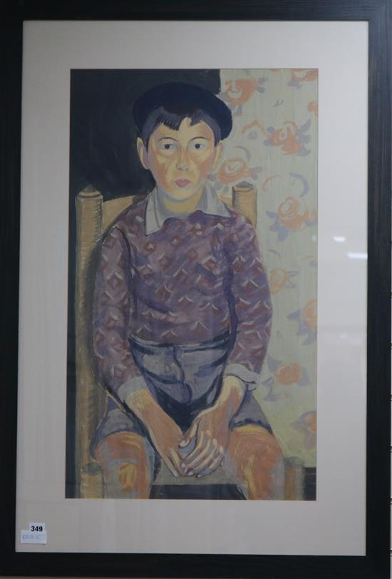 Sydney Sheppard (1905-1991), gouache, Christobal, 33 x 19in.